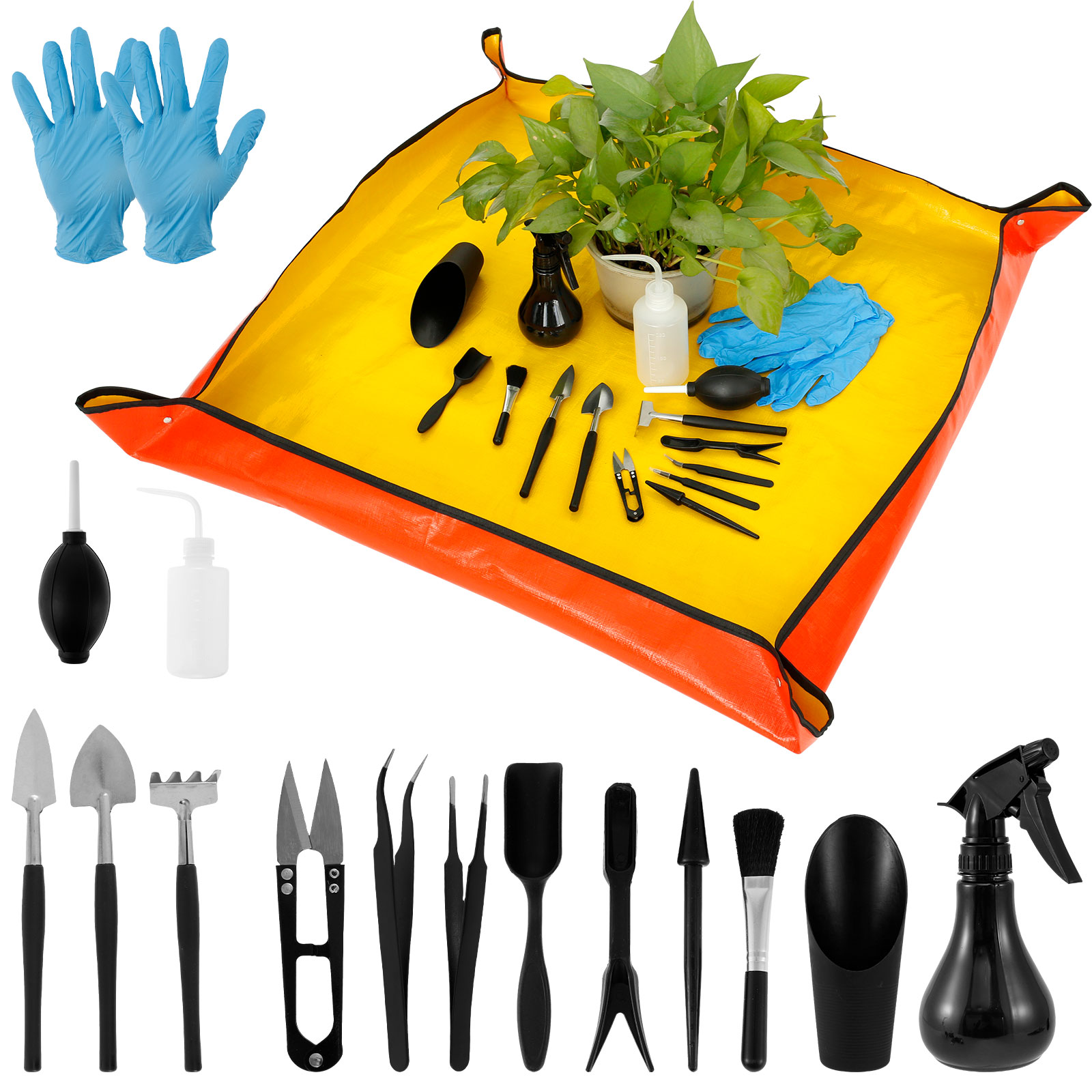 Bonsai Zen Garden Set - 13/16Pcs Garden Succulentพืชเครื่องมือMini PlanterชุดRepottingสําหรับในร่มBonsai Miniatureปลูกต้นกล้าเครื่องมือ