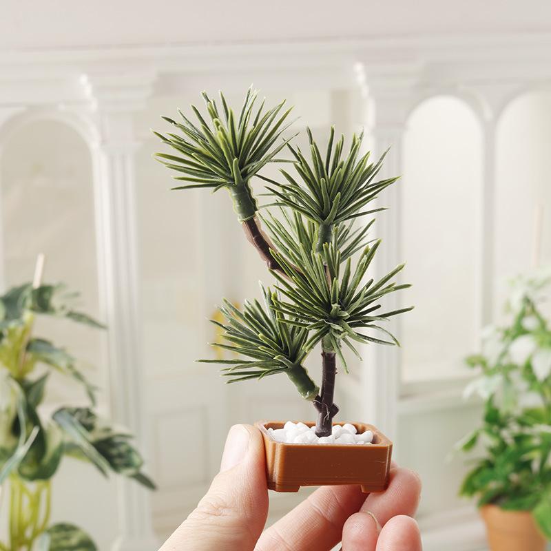 Landscape Bonsai Garden - ต้นสนจำลองขนาด 1/12 จำนวน 1 ชิ้น ต้นไม้สีเขียว