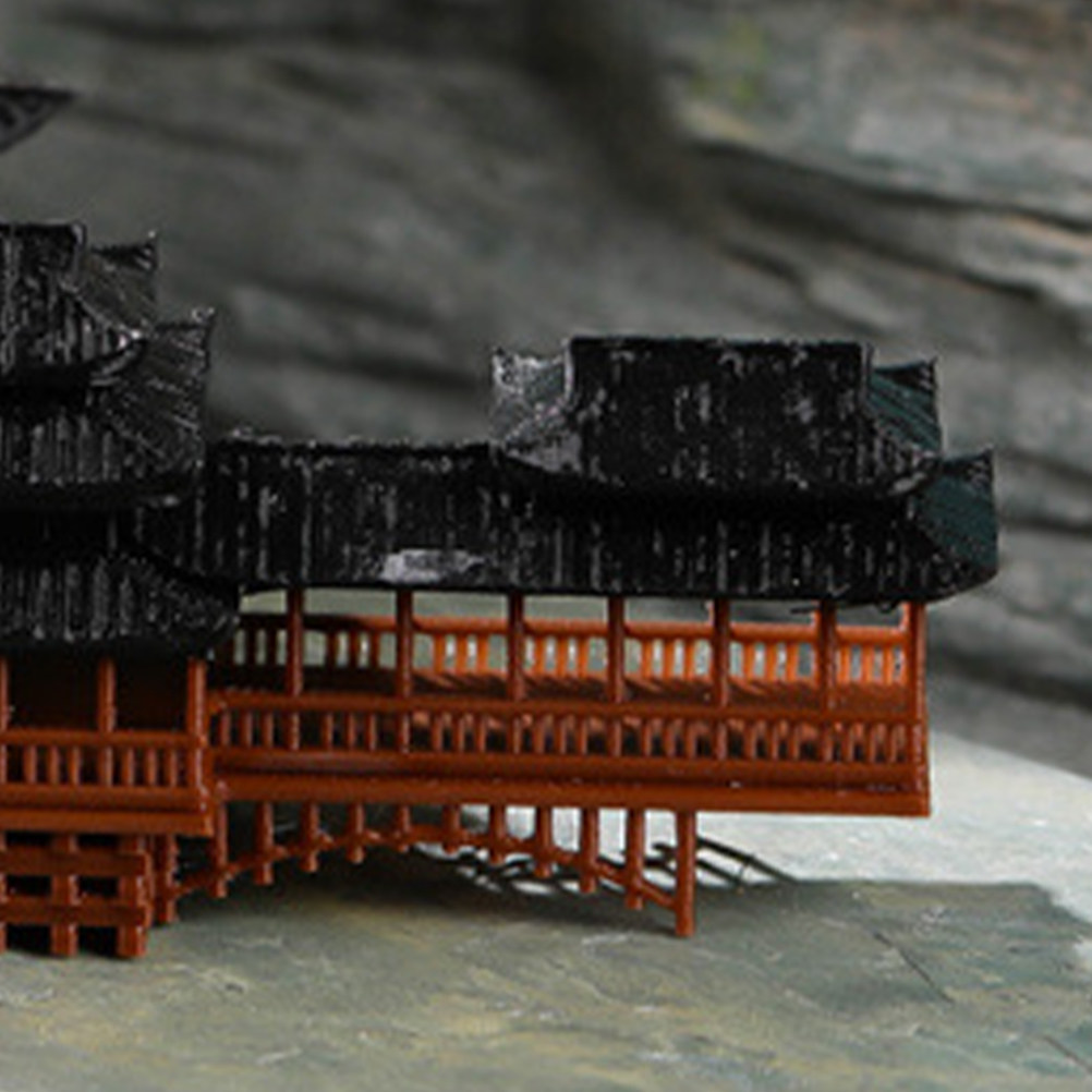 Bonsai Garden Landscape Design - ของตกแต่งตู้ปลาแบบจีน 2 ชิ้น รูปสะพานขนาดเล็ก สำหรับตกแต่งบอนไซ สวน