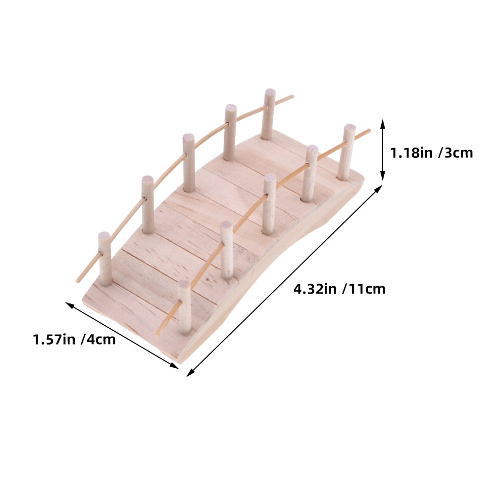 สะพานโค้งไม้สไตล์วินเทจขนาดเล็ - Bonsai Garden Landscape Design บทวิจารณ์และราคา