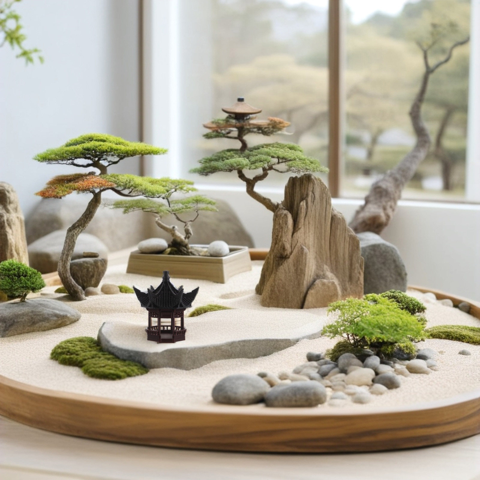 มินิพิทักษ์ตกแต่งภูมิทัศน์ ดีไ - Bonsai Garden Landscape Design บทวิจารณ์และราคา
