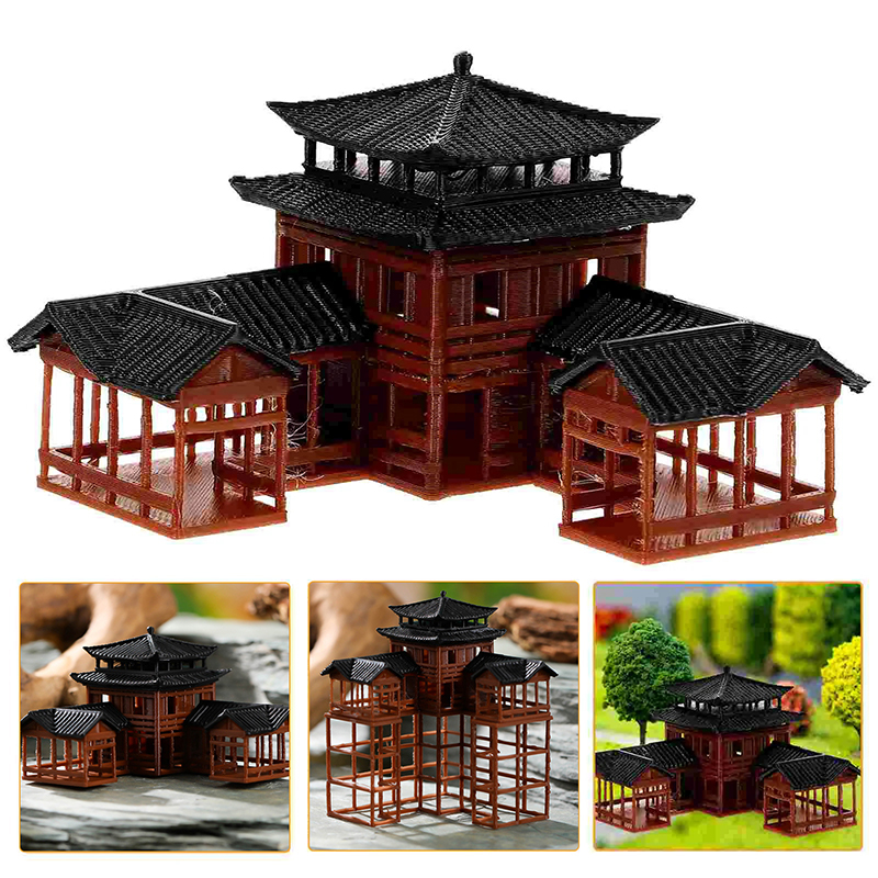 โมเดลอาคารโบราณ ศาลาญี่ปุ่นขนา - Bonsai Garden Chinese Garden บทวิจารณ์และราคา