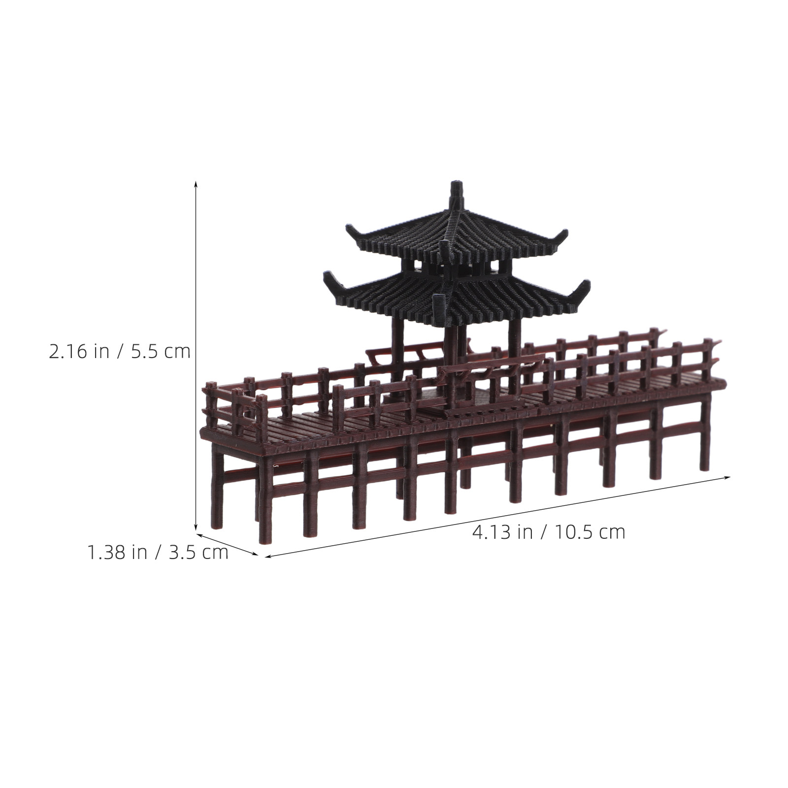 สะพานศาลาจีนขนาดเล็ก ของตกแต่ง - Bonsai Garden Landscape Design บทวิจารณ์และราคา