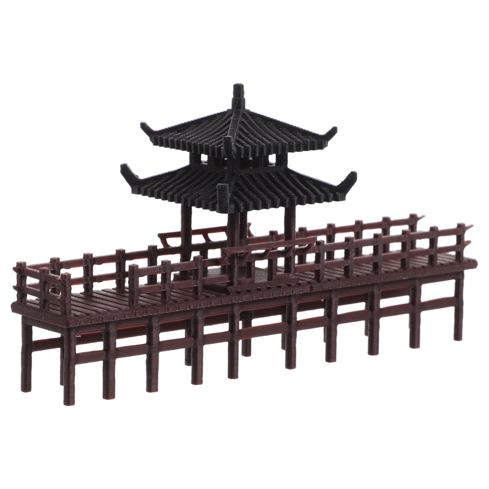 สะพานศาลาจีนขนาดเล็ก ของตกแต่ง - Bonsai Garden Landscape Design บทวิจารณ์และราคา