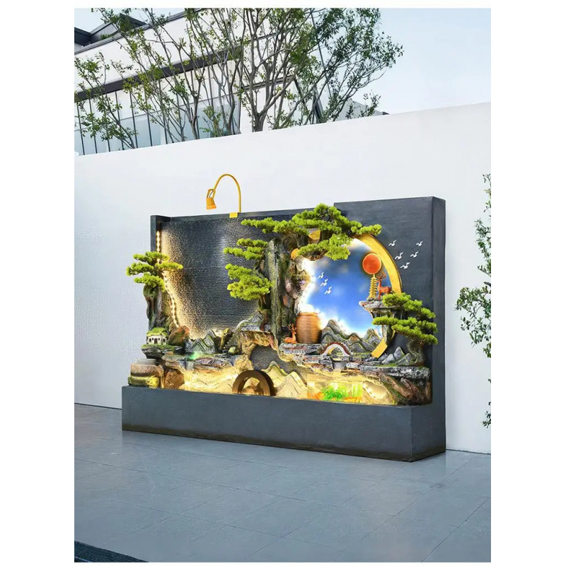 ชุดน้ำพุตกแต่งสวนสวยหรู น้ำพุข - Bonsai Zen Garden Set บทวิจารณ์และราคา