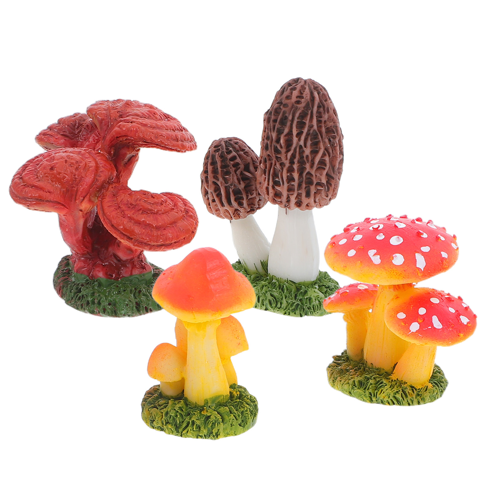 เห็ดจิ๋วปลอม 4 ชิ้น ดีไซน์สมจร - Bonsai Garden Landscape Design บทวิจารณ์และราคา