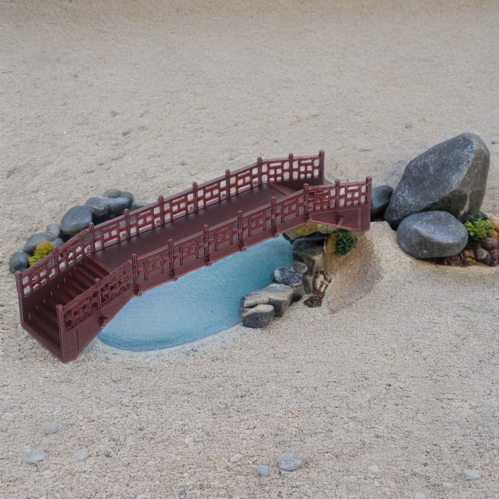 สะพานจิ๋วสไตล์จีนทำจากพลาสติกส - Bonsai Garden Chinese Garden บทวิจารณ์และราคา